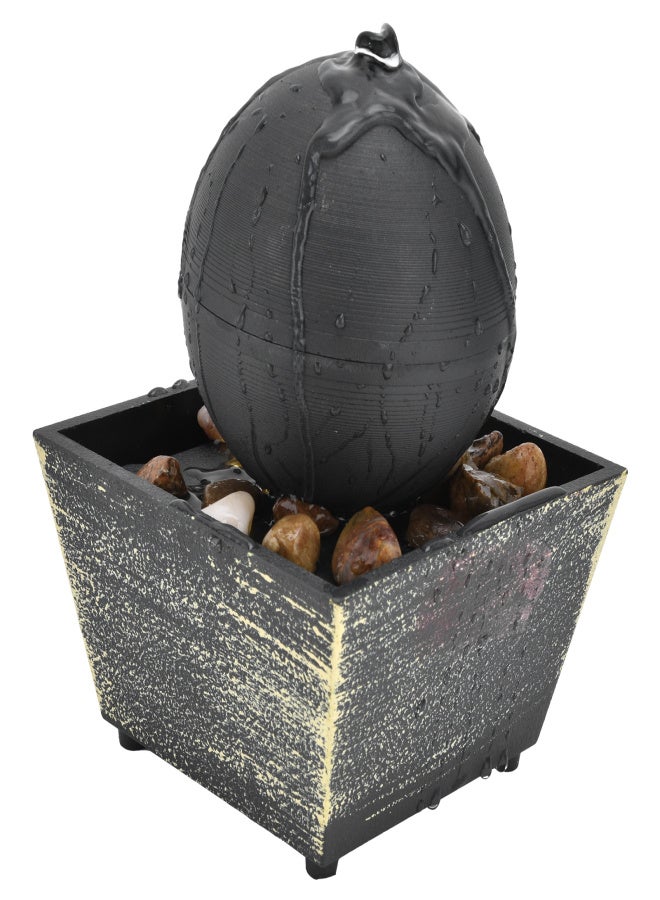 3V USB Indoor Tabletop Ball Fountain with LED Light and Stone Desktop Fountain for Home Office Decor - Image 5