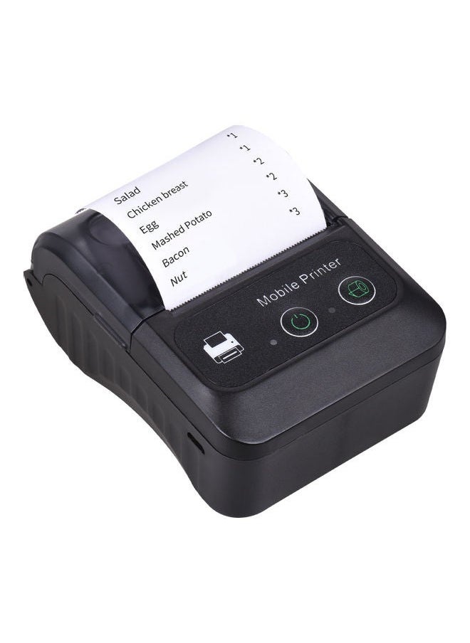 NIBEMINENT Portable Bluetooth Receipt Printer Black  - Image 4