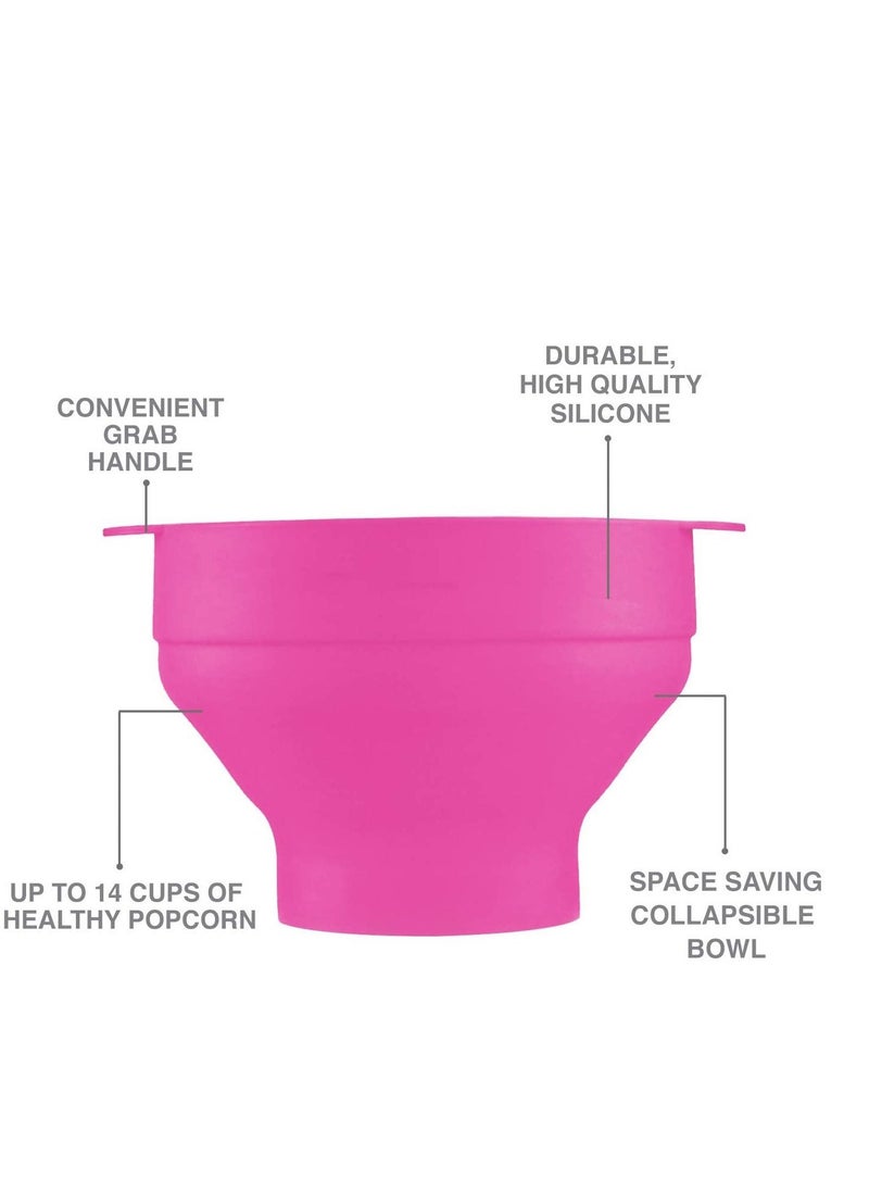 SYOSI Silicone Microwave Popcorn Popper with Lid for Home Microwave Popcorn Makers with Handles Collapsible Popcorn Bowl  - Image 5