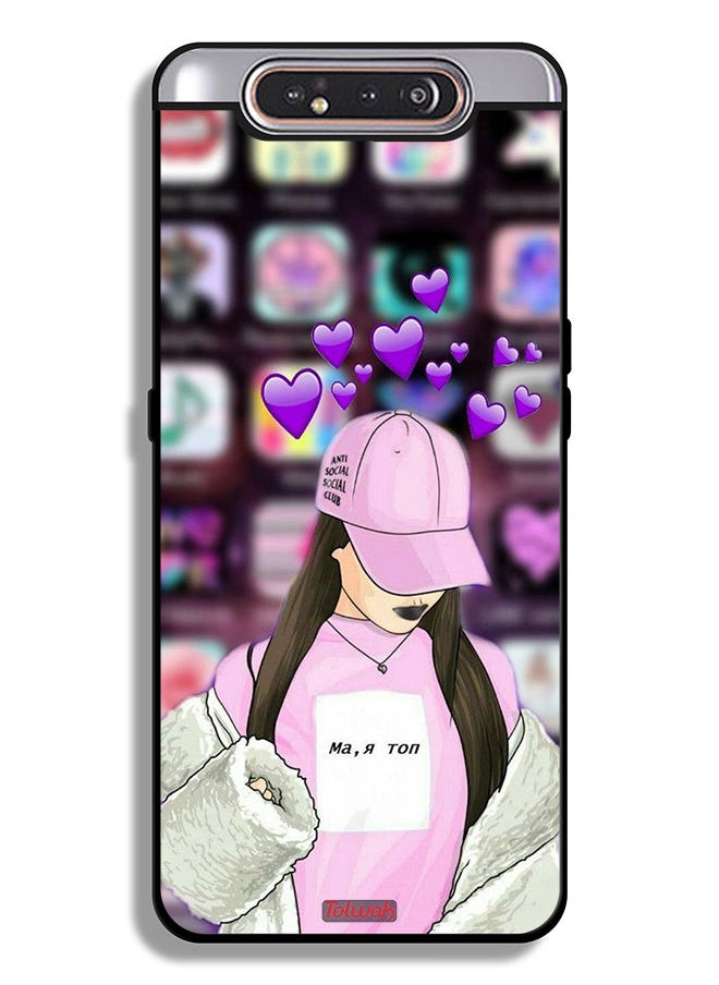Tolwak Samsung Galaxy A80 Protective Case Cover Anti Social Club  - Image 1