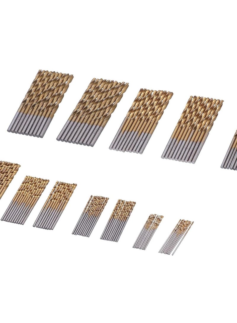 GGOOT Twist Bits  Twist Drill Bits Set, 120 Pcs HSS Ti Plated Manual Hardware Tools, 1/1.5/2/2.5/3/3.5mm  - Image 3
