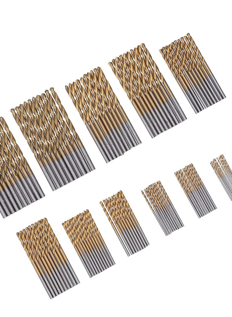 GGOOT Twist Bits  Twist Drill Bits Set, 120 Pcs HSS Ti Plated Manual Hardware Tools, 1/1.5/2/2.5/3/3.5mm  - Image 4