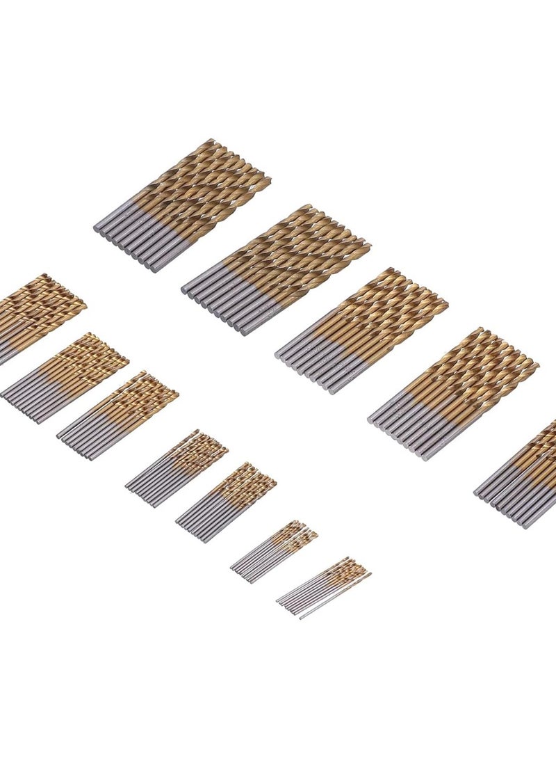 GGOOT Twist Bits  Twist Drill Bits Set, 120 Pcs HSS Ti Plated Manual Hardware Tools, 1/1.5/2/2.5/3/3.5mm  - Image 1