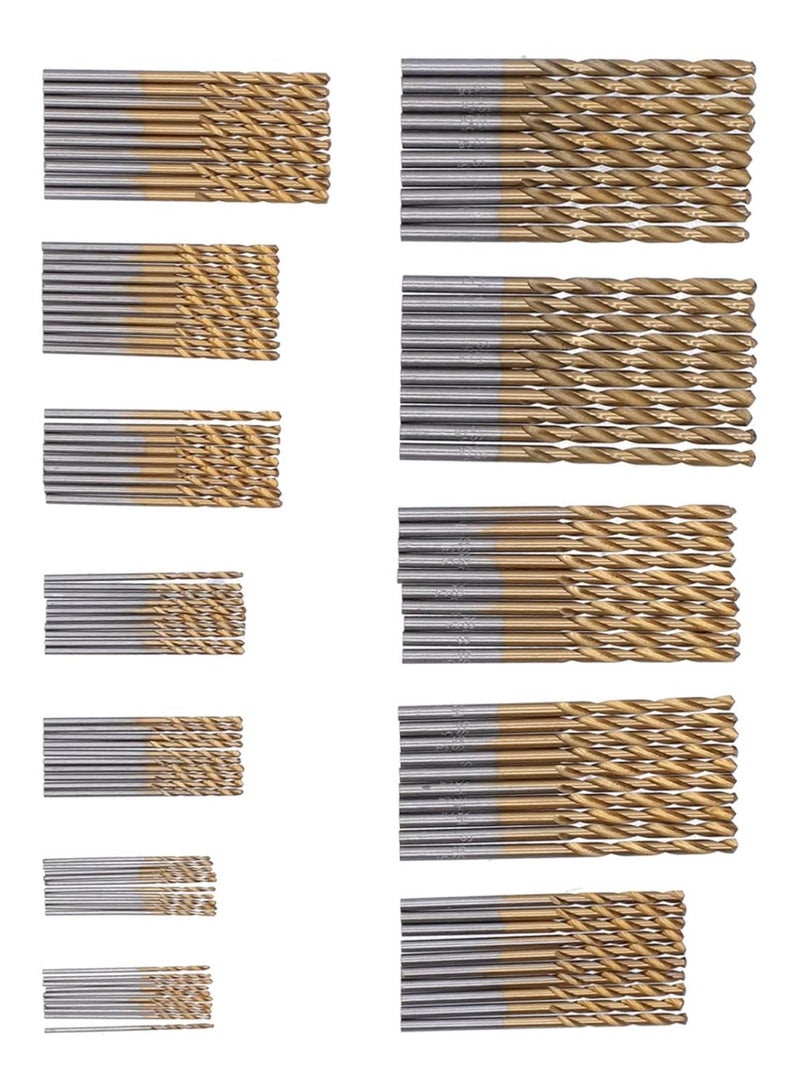 GGOOT Twist Bits  Twist Drill Bits Set, 120 Pcs HSS Ti Plated Manual Hardware Tools, 1/1.5/2/2.5/3/3.5mm  - Image 2