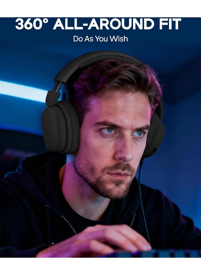 AULA سماعة الألعاب اللاسلكية G7 Pro – وضع ثلاثي بلوتوث 5.4 و 2.4GHz، صوت محيطي 7.1، بطارية تزيد عن 80 ساعة، إضاءة RGB، ميكروفون مانع للضوضاء - Image 5