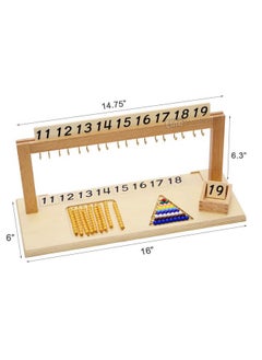 Elite Montessori Elite Montessori Teen Bead Hanger with Beads Preschool Learning Material  - Image 3