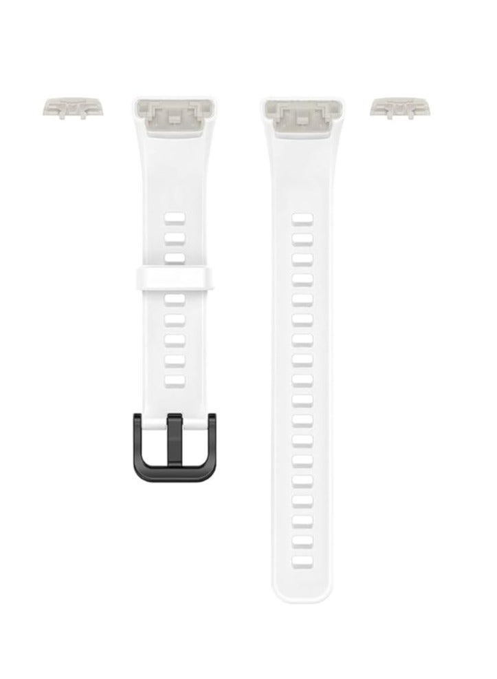 Soft Honor Band 6 Silicone Strap for Honor 6 Monochrome Replacement Mesh Soft Sports - White - Image 1