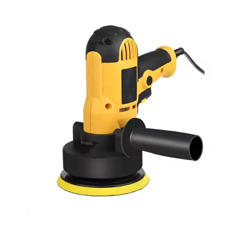 Sulfar Advanced Car Polisher Machine | 450W Motor, 220V, Adjustable Speed from 500-2500/min | Professional Quality for Polishing and Buffing | with Spindle Lock (Yellow) - Image 1