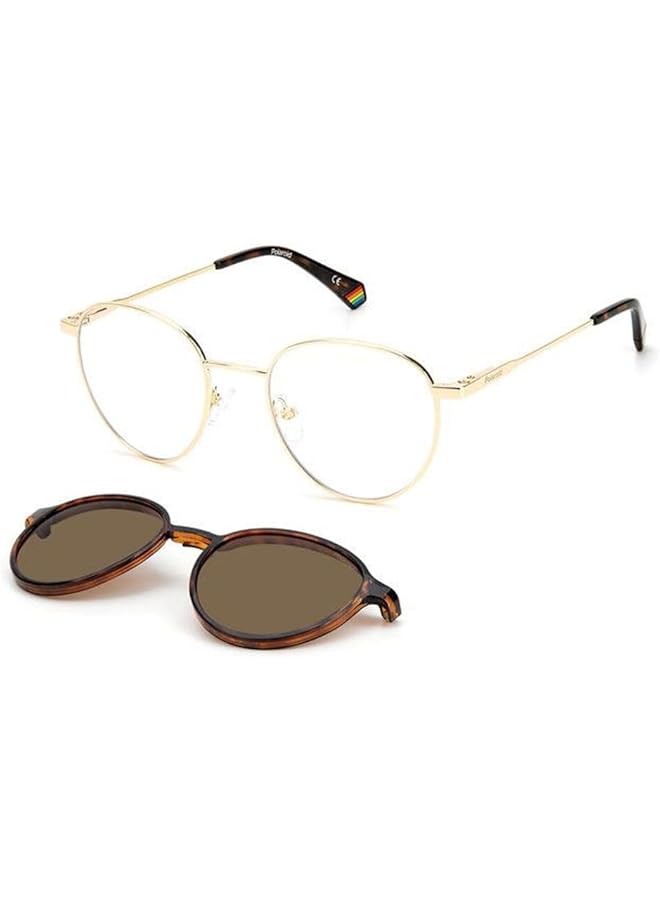 Polaroid PLD 6158/CS Oval Sunglasses for Unisex 51 mm Size Gold