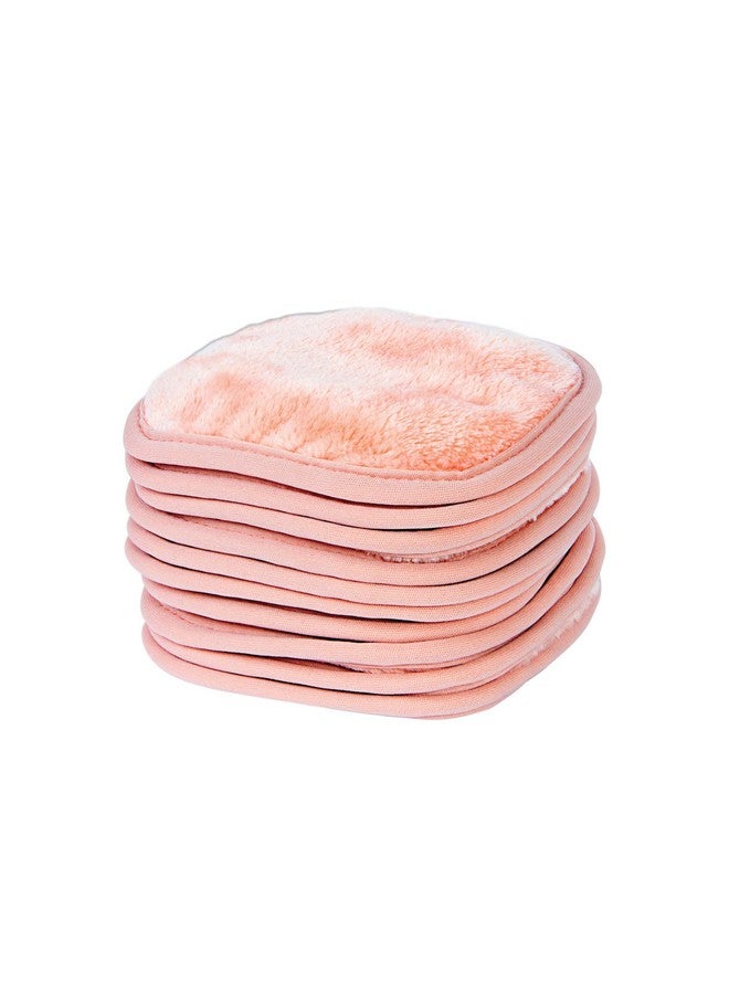 Eurow Makeup Removal Cleaning Cloth Washable And Reusable 5 By 5 Inches Coral Pack Of 10 - Image 2