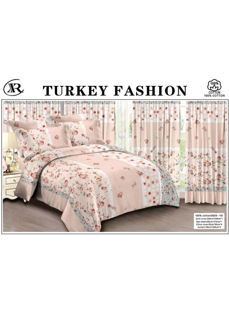 10 Pcs Floral Printed Bedding Set Cotton Multicolour - pzsku/Z5AB34696205E9B8FFB25Z/45/_/1675101360/0a1d3b4f-143f-491d-9bc7-f4e8853af238