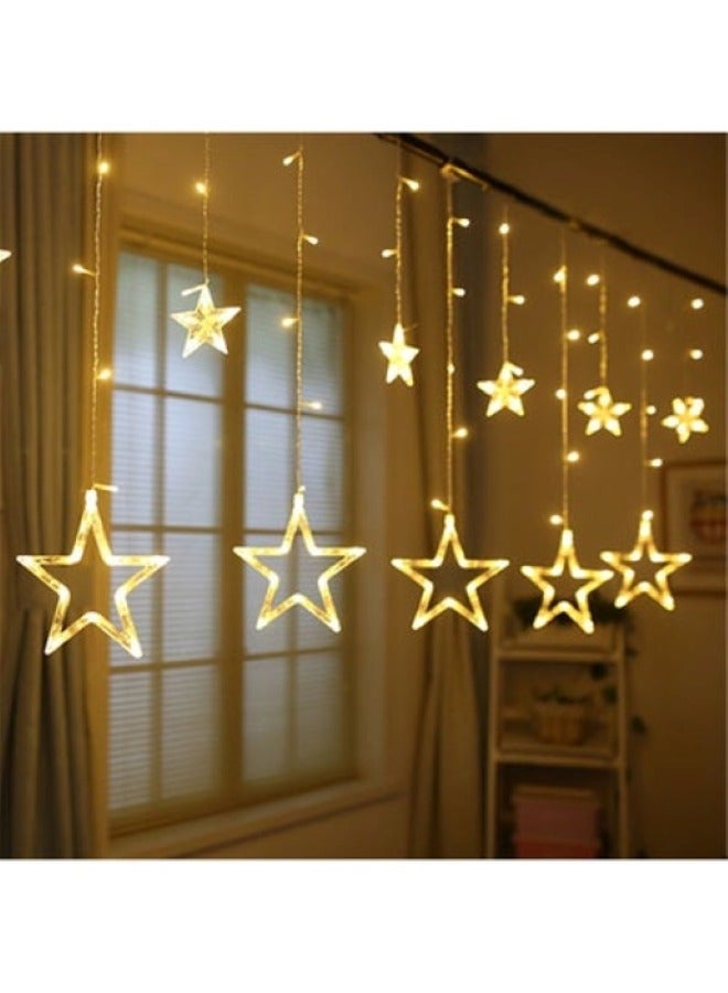 LED Star Decorative String Lights, Warm Yellow Light 3 Meters, Yard Garden Balcony Decorative Lights - Image 2