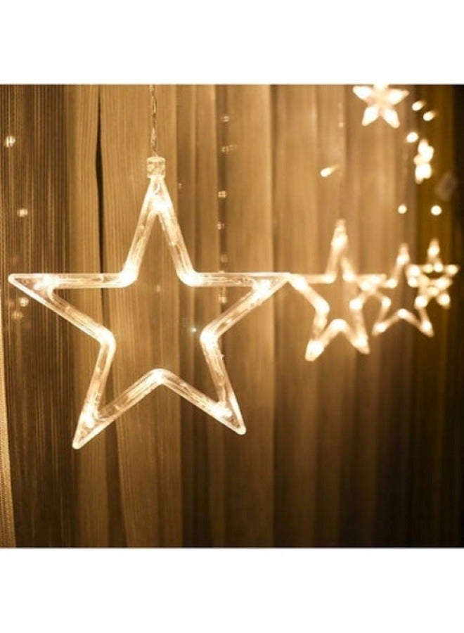 LED Star Decorative String Lights, Warm Yellow Light 3 Meters, Yard Garden Balcony Decorative Lights - Image 3