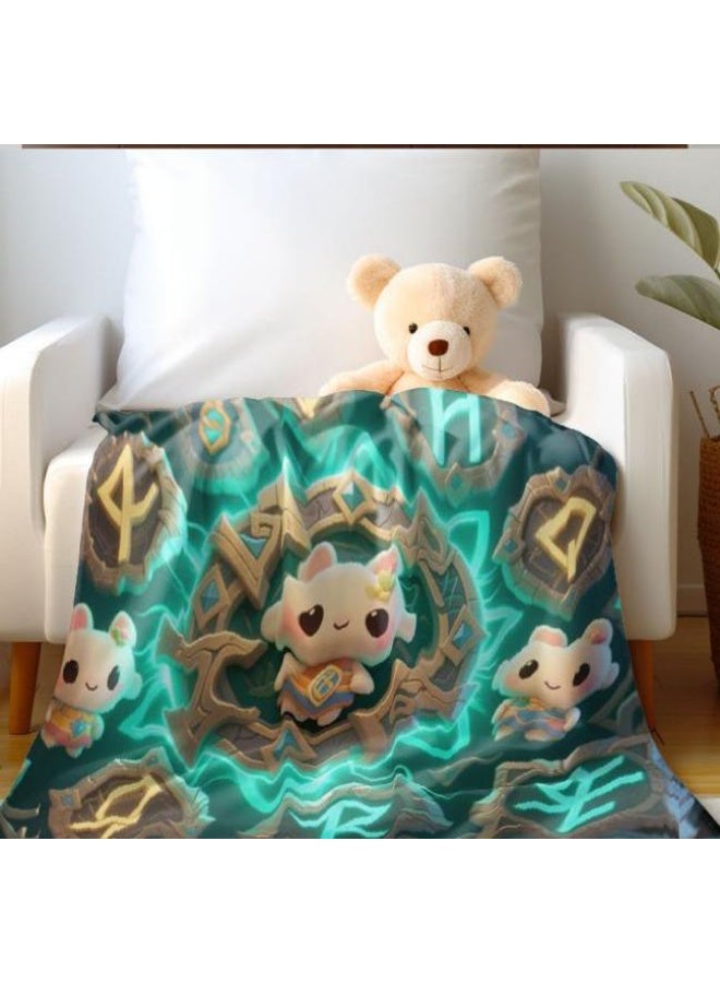 عام بطانية رقيقة من الفانيلا الكرتونية للأطفال والرضع (دافئة ومريحة، ومناسبة للنوم والألعاب) 70 سم * 100 سم - Image 3