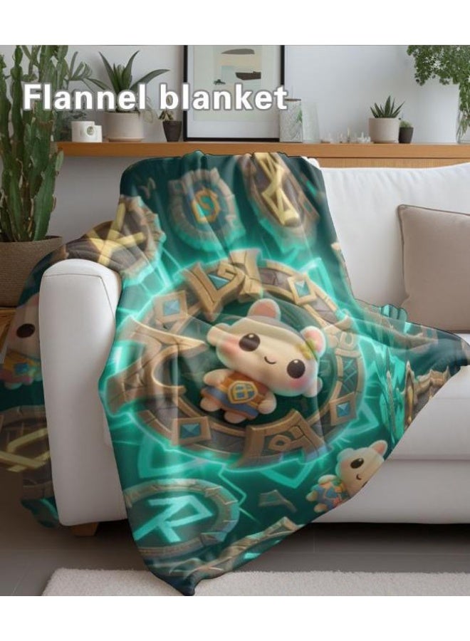 عام بطانية رقيقة من الفانيلا الكرتونية للأطفال والرضع (دافئة ومريحة، ومناسبة للنوم والألعاب) 70 سم * 100 سم - Image 1