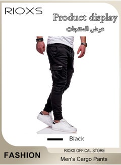 Men's Cargo Pants, Baggy Fit Tapered Cargo Pants For Men, Casual Sports Trousers, Drawstring Athletic Pants For Running Jogging Workout, Tactical Pantalones Cargo, Mens Cargo Pants, Multi Pocket Stretch Sweatpants - pzsku/Z5AB363067AF1D659C898Z/45/_/1733813466/1ad4570a-11a2-434a-bff4-4ac50c8dc906