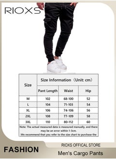 Men's Cargo Pants, Baggy Fit Tapered Cargo Pants For Men, Casual Sports Trousers, Drawstring Athletic Pants For Running Jogging Workout, Tactical Pantalones Cargo, Mens Cargo Pants, Multi Pocket Stretch Sweatpants - pzsku/Z5AB363067AF1D659C898Z/45/_/1733813506/e361c3d1-1ece-4e03-ba71-068a6d187ab4