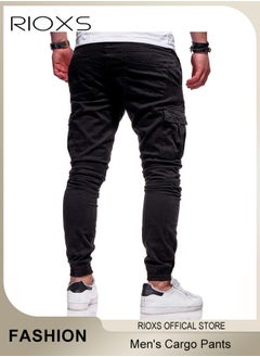 Men's Cargo Pants, Baggy Fit Tapered Cargo Pants For Men, Casual Sports Trousers, Drawstring Athletic Pants For Running Jogging Workout, Tactical Pantalones Cargo, Mens Cargo Pants, Multi Pocket Stretch Sweatpants - pzsku/Z5AB363067AF1D659C898Z/45/_/1733813531/3bcbd268-f8ae-4f43-aa15-28ef5f203a49