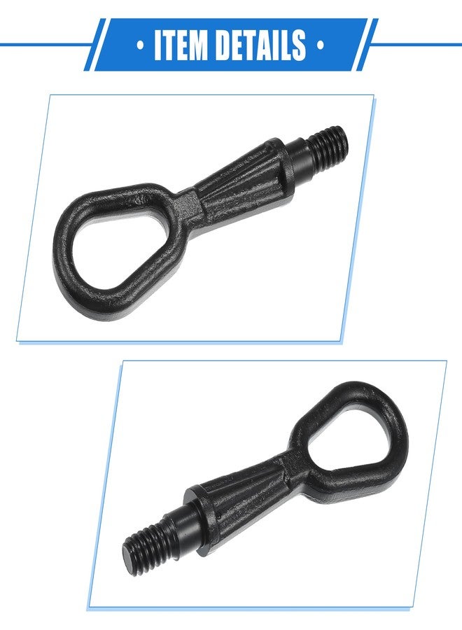 VekAuto Tow Hook Compatible for BMW X3 E83 2004-2010 for BMW X5 E53 E70 2000-2013, Durable Metal Black Front Rear Bumper Towing How - Image 5