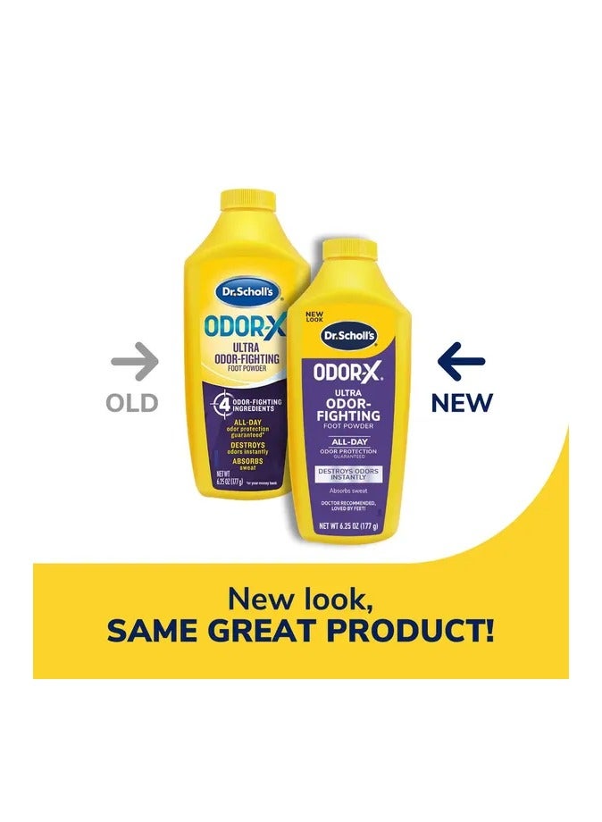 Dr. Scholl's Odor-X Ultra Odor-Fighting Foot Powder, Sweat Absorbing Formula, 6.25oz - Image 3