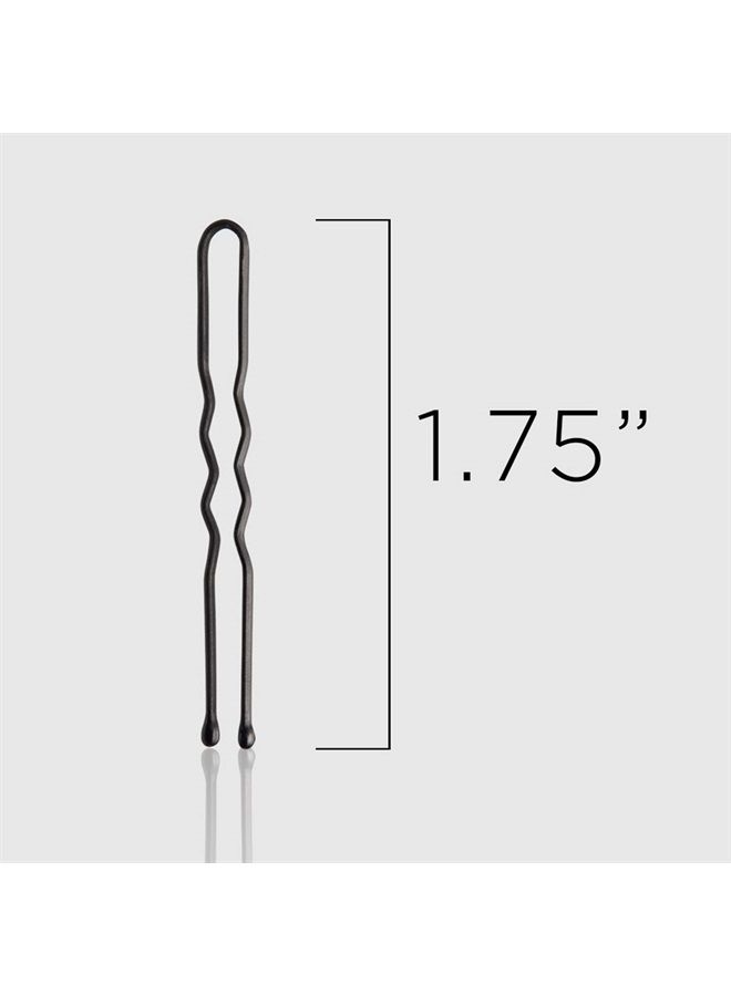 Fromm Style Artistry 1.75" U-shaped Crimped Hair Pins, Matte Black, 800 Hair Pins, Secure Hold, Suitable for All Hair Types and Lengths, Hair Accessories for Women - Image 3