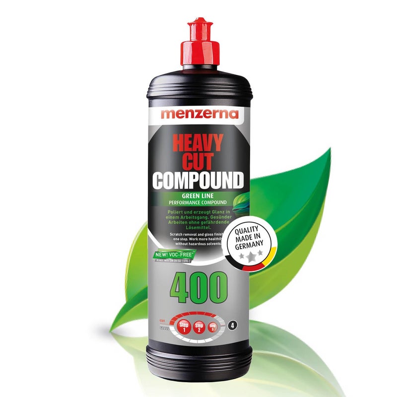 menzerna Heavy Cut Compound 400 Green LINE Car Polish I Heavy Cut Medium Cut Finish I Buffing Polishing Compound for Scratch Repair I for ScratchesI High Abrasion Silicone Free I 32oz - Image 2