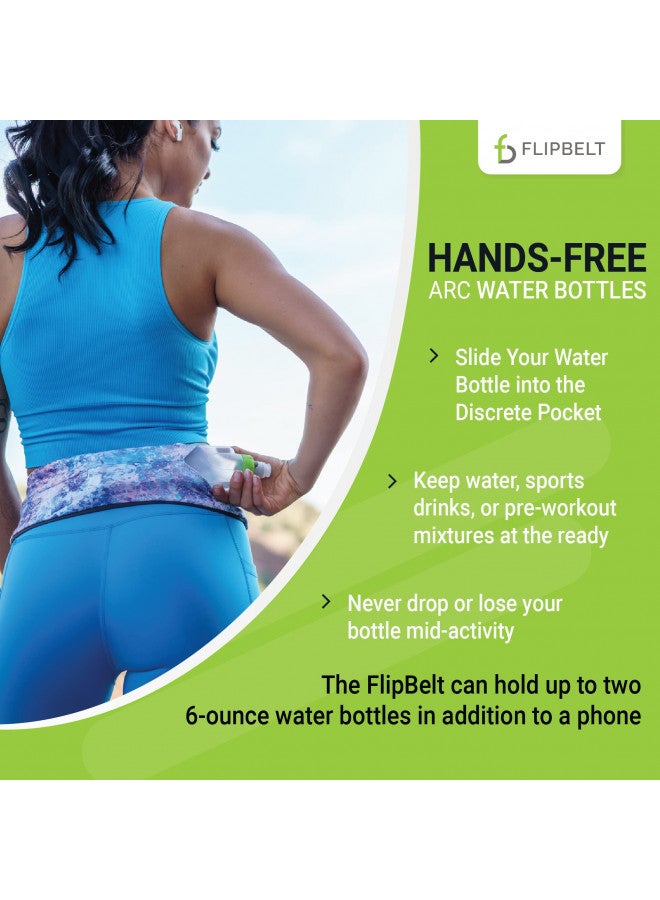 FlipBelt FlipBelt Arc Water Bottle Running Belt, Curved Hydration Running Bottle, 11 Fl. Oz, Green - Image 4