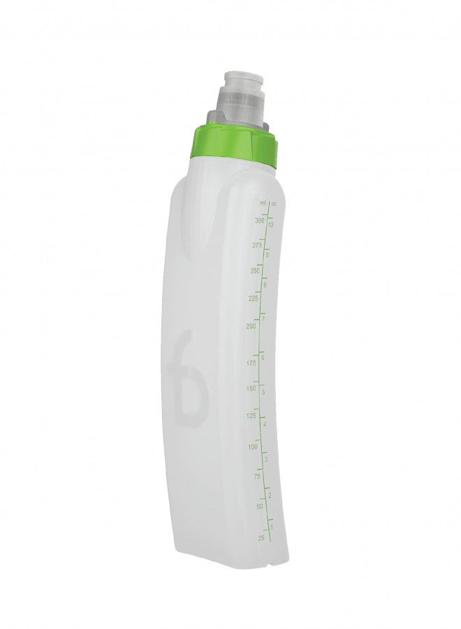 FlipBelt FlipBelt Arc Water Bottle Running Belt, Curved Hydration Running Bottle, 11 Fl. Oz, Green - Image 1