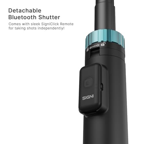 SKYVIK SIGNIPOD 1.75 metre Selfie Stick/Tripod Sturdy Stand with Blutooth Remote for Selfie/Video Recording/Photo/Live Stream/Vlog/YouTube for Smartphone, iPhone, Action Camera, Mics and Lights - Image 5