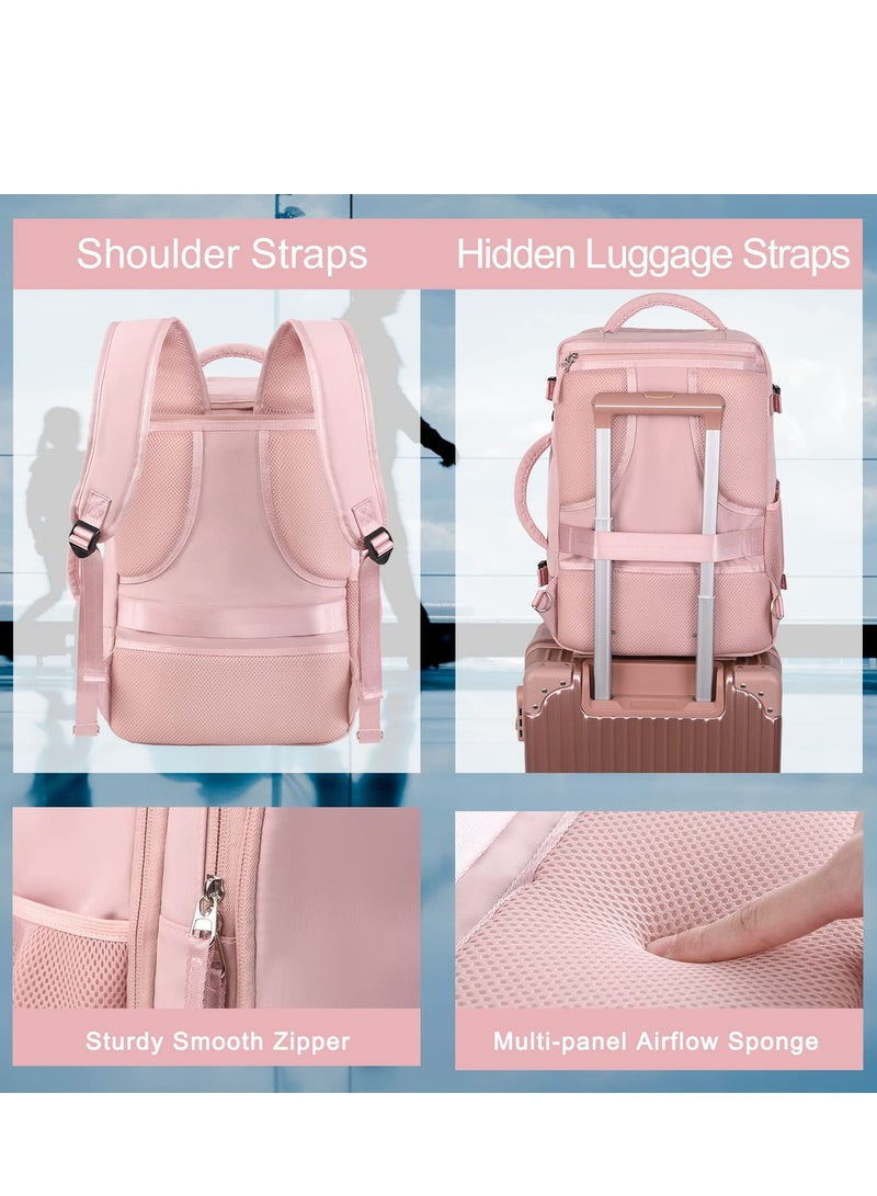 Arabest Large Travel Laptop Backpack for Women,Carry On Backpack,Hiking Backpack,Waterproof Durable Business Backpack with USB Charging Port,College Computer Bag,Fits 16 Inch Laptop  - Image 5