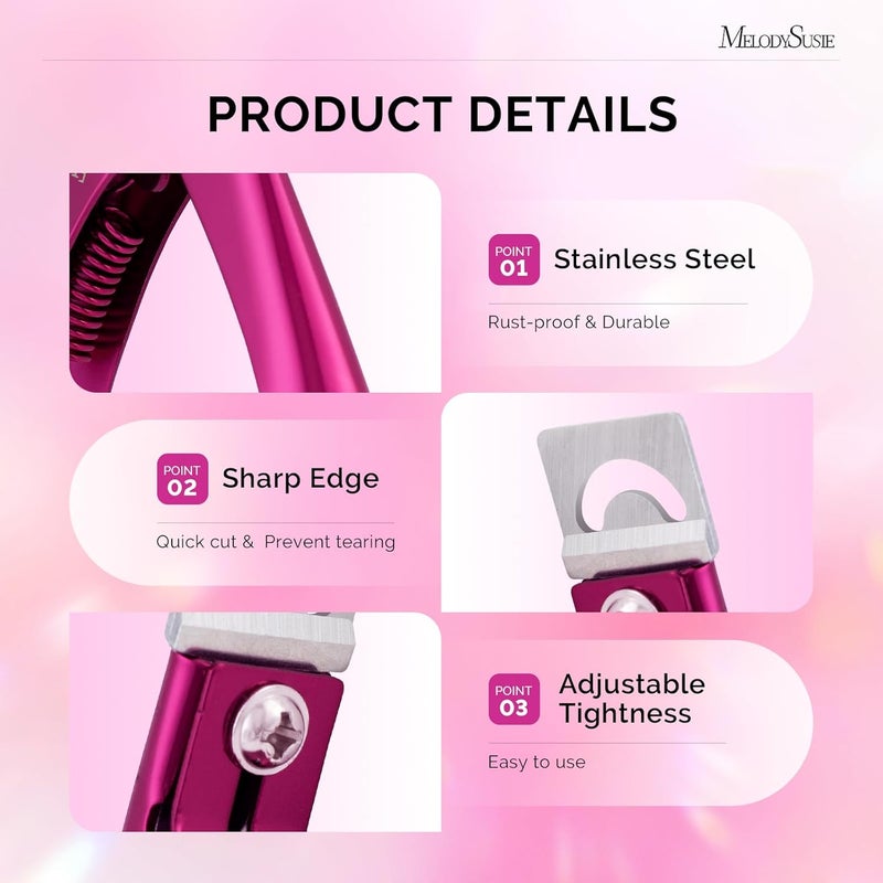 MelodySusie Professional Acrylic Nail Clippers - Image 3