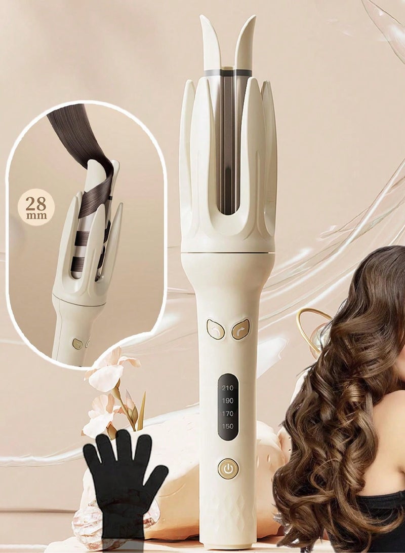 كيلا جهاز تجعيد الشعر الأوتوماتيكي ببرميل 28 مم، جهاز تجعيد ذاتي لليسار واليمين مع 4 درجات حرارة، مولد أيونات سالبة، مؤقت ذكي ومستشعر، إيقاف تلقائي - Image 1