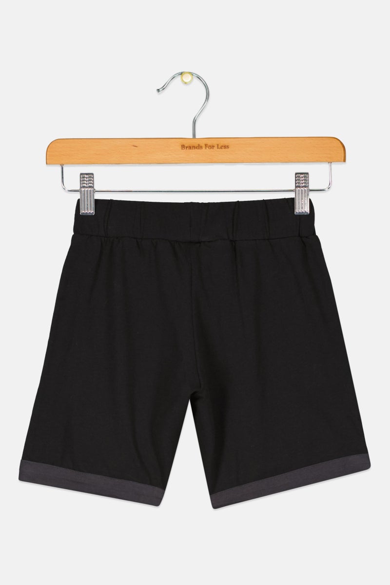 Adidas Adidas x LEGO Kids Girl Brand Logo Shorts, Black  - Image 2