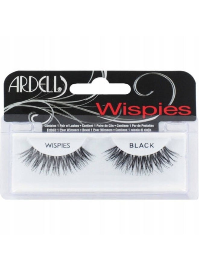 ARDELL FauxMink Wispies False Eyelashes Black - Image 1