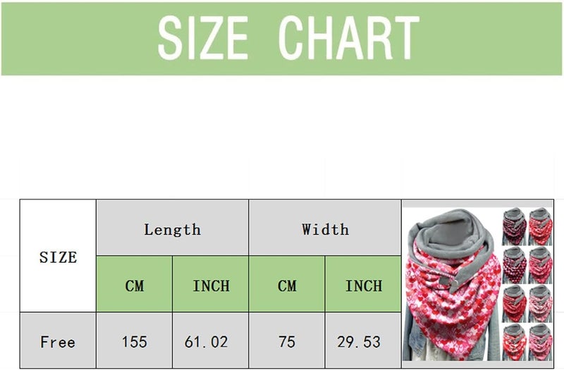 klarako Blanket Scarf for Women Winter Scarves, Valentine's Day Print Thick Cashmere Warm Wrap Button Neck Scarf Shawls - Image 3