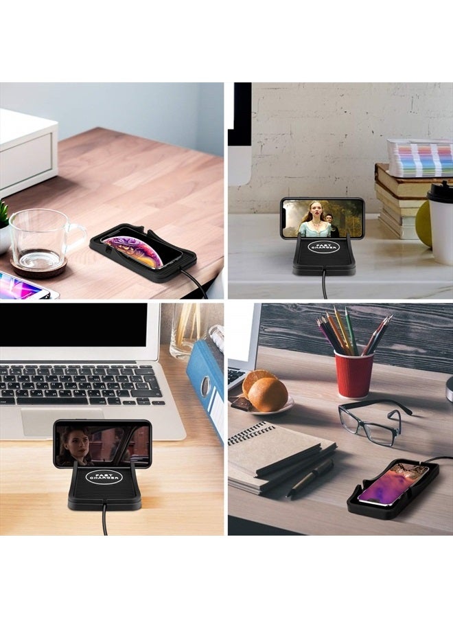 JCWINY Wireless Charging Pad for Car 15W 10W 7.5W Qi Fast Wireless Car Charger Pad Car Phone Holder Wireless Charger Mount for iPhone 14 13 12 Pro Max 11 8 Plus X XR Xs Samsung S21 S20 S10 S9 Note 9 LG - Image 3
