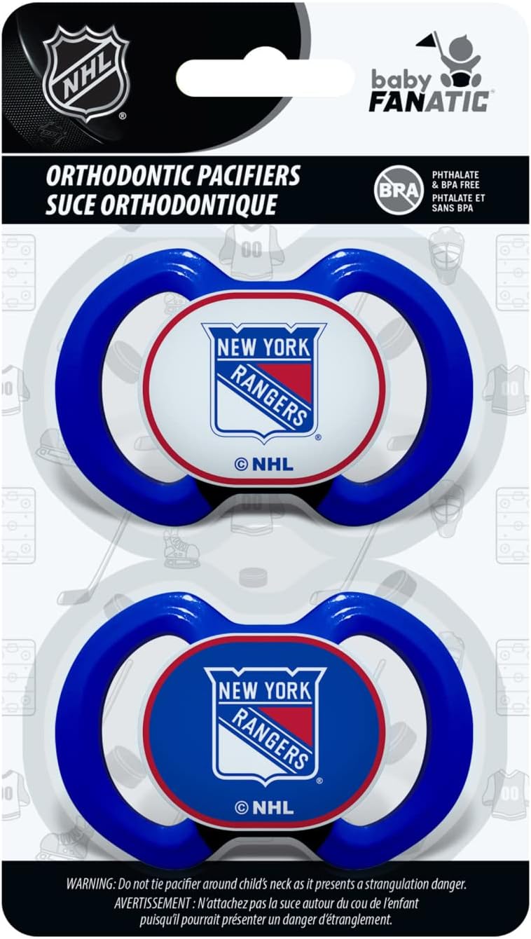 MasterPieces Baby Fanatics Nyr2000 New York Rangers Pacifier 2Pack - Image 2