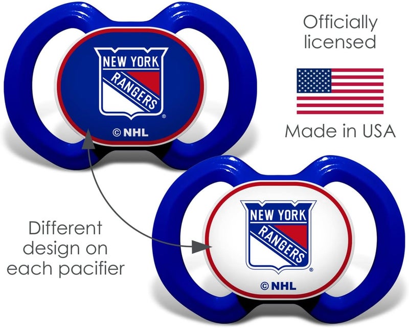 MasterPieces Baby Fanatics Nyr2000 New York Rangers Pacifier 2Pack - Image 5