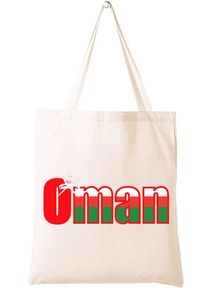 Oman National Day Cotton Tote Bag - A Reusable and Eco-Friendly Way to Show Your Omani Spirit - Image 1