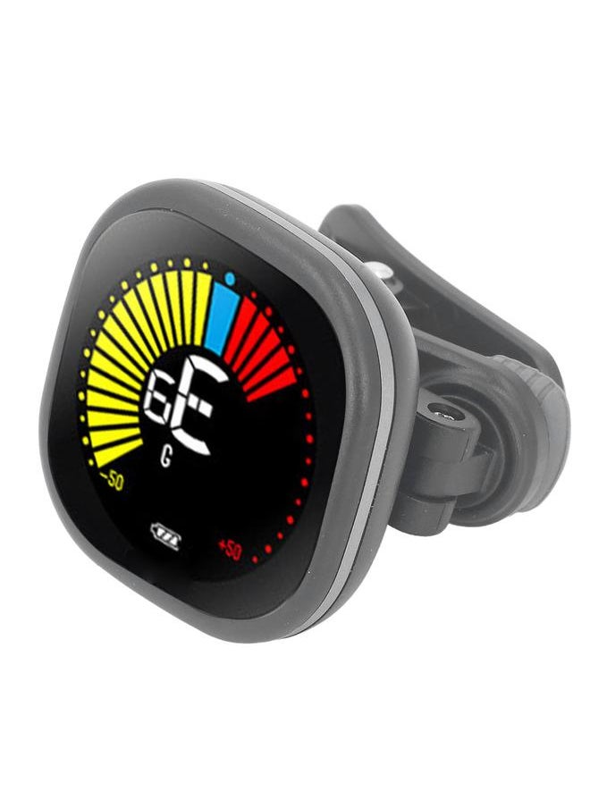 Guitar Tuner Automatic Color Display Professional Clip On Tuner for Violin Bass Ukulele