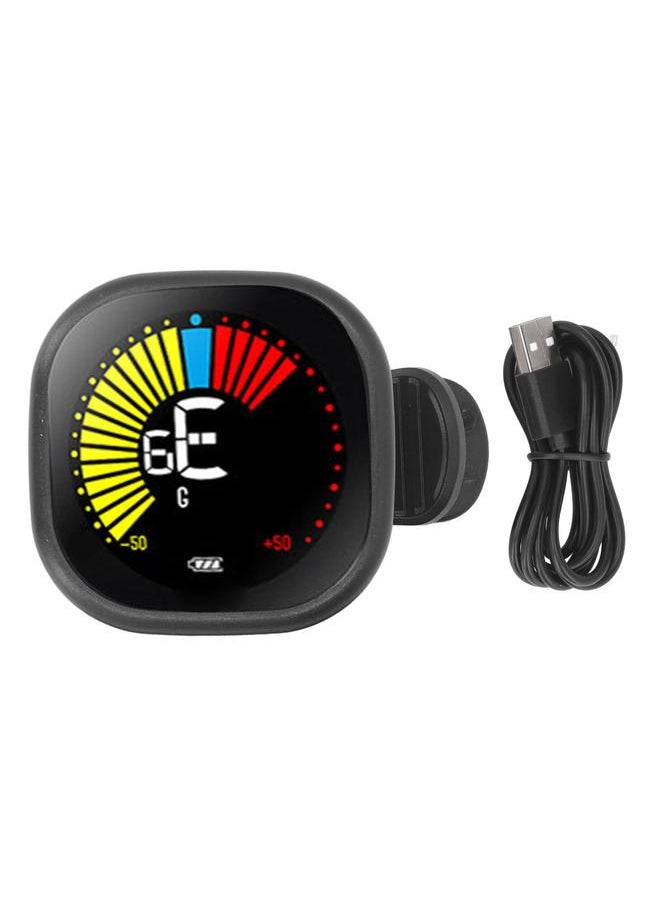 Guitar Tuner Automatic Color Display Professional Clip On Tuner for Violin Bass Ukulele