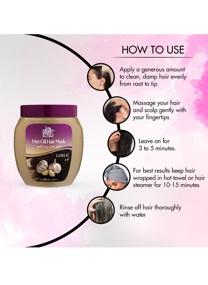 Paris Collection - Garlic Hot Oil Hair Mask Unisex 1000ml - Image 1