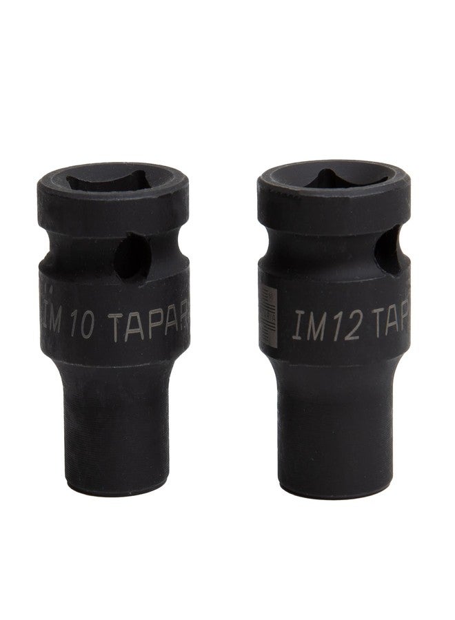 TAPARIA Impact Socket IM 10 + IM 12, 1/2"(12.7mm) square drive size, Chrome-Molybdenum Steel for durability and long life, 6 Point or HEX Impact Socket, Automobile, Industrial, Construction etc