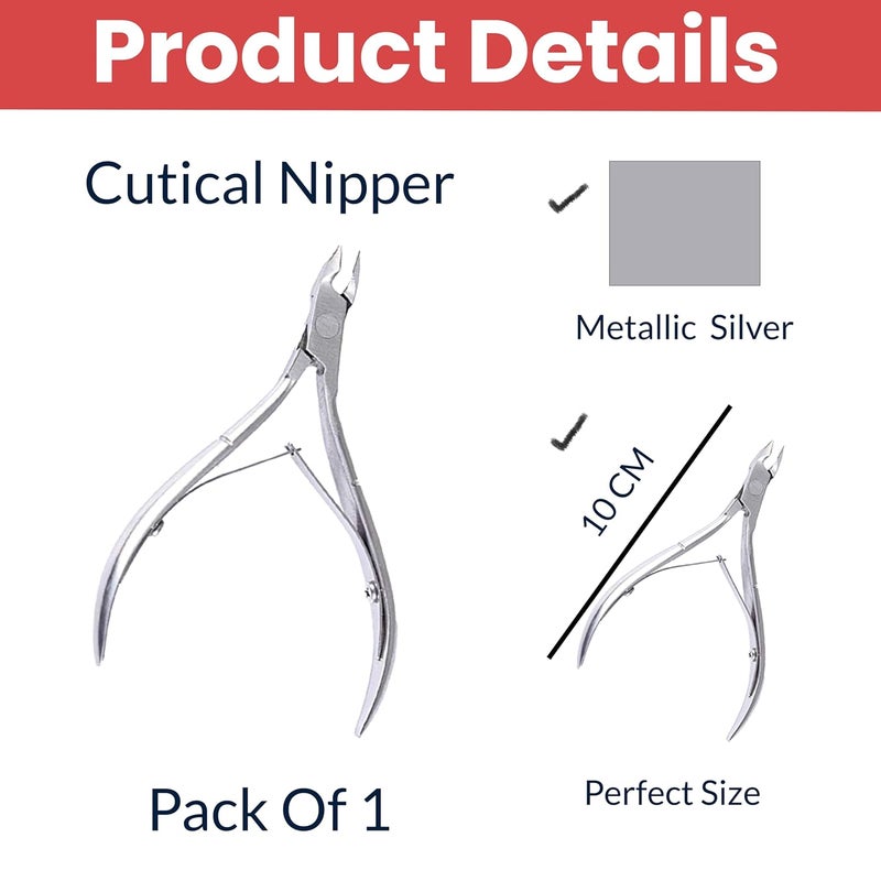 TEMPERIA 1pc Nail Cuticle Cutter and Pusher Dead Skin Remover fork Nail Cleaner for Women Men Cuticle Nipper for Pedicure Manicure Cuticle Nails Trimmer HP008 - Image 2