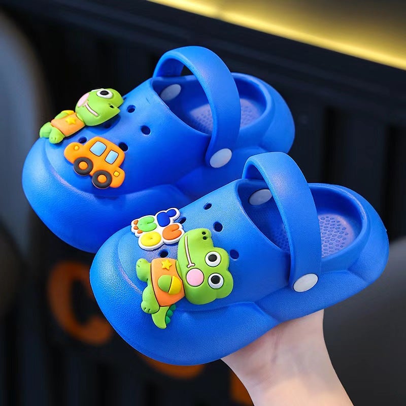 Eva Animal Children'S Cave Shoes Cute Cartoon Outer Wear Sandals And Slippers Small, Medium And Large Children'S Soft Bottom Toe Shoes - Image 2