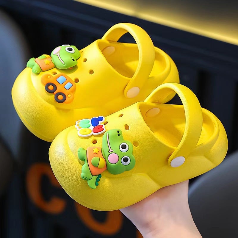 Eva Animal Children'S Cave Shoes Cute Cartoon Outer Wear Sandals And Slippers Small, Medium And Large Children'S Soft Bottom Toe Shoes - Image 5