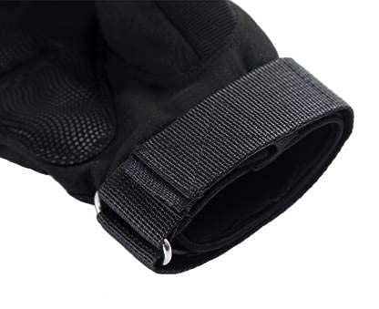 ZaySoo Full Finger Hard Knuckle Motorcycle Army Shooting Tactical Outdoor Breathable Gym & Fitness Cycling Riding Gloves for Boys & Men(Size:M, Black) - Microfiber - Image 3