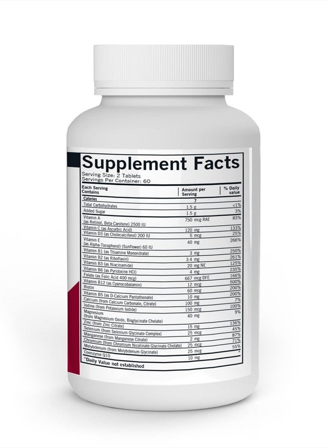 Kirkman Children's Chewable Multivitamin & Mineral Wafers - 120 Tablets - Potent Broad Spectrum Vitamin/Mineral Supplement - with Coenzyme Q-10 (CoQ10) - Natural Mango Peach Flavor - Image 2