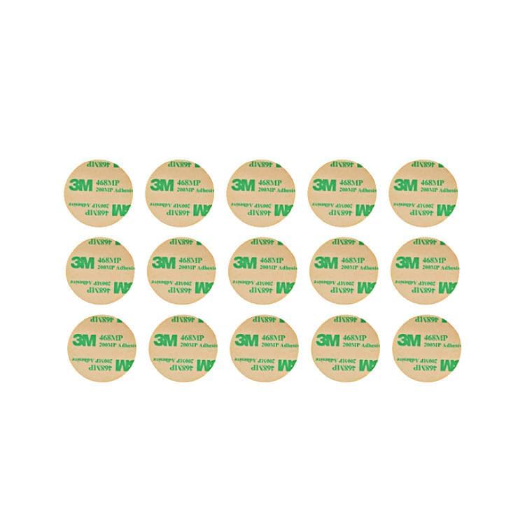 3M 467 MP Die Cut Round Circle Two Double Sided Self Adhesive Tape (Pack of 10)