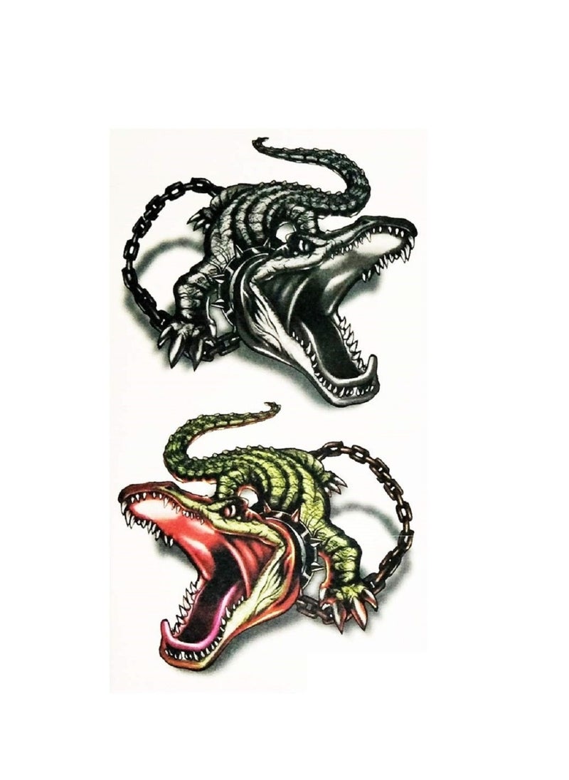 Generic Temporary crocodile Animal tattoo with a beautiful and eye-catching design  - Image 2